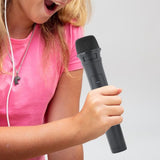 Maxbell Artificial Children Microphone Pretend Play for Weddings Events Thanksgiving Black mesh head