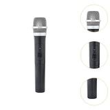 Maxbell Artificial Children Microphone Pretend Play for Weddings Events Thanksgiving Argent mesh head