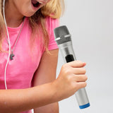 Maxbell Artificial Children Microphone Pretend Play for Weddings Events Thanksgiving blue base
