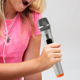 Maxbell Artificial Children Microphone Pretend Play for Weddings Events Thanksgiving orange base