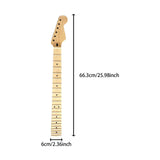 Maxbell Electric Guitar Neck 22 Fret Sturdy Bass Neck for Guitar Amateurs Guitarists