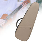 Maxbell Ukulele Bag Adjustable Shoulder Strap Ukulele Storage Pouch for Concert Tour Khaki