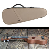 Maxbell Ukulele Bag Adjustable Shoulder Strap Ukulele Storage Pouch for Concert Tour Khaki