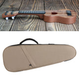 Maxbell Ukulele Bag Adjustable Shoulder Strap Ukulele Storage Pouch for Concert Tour Khaki