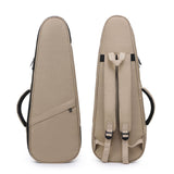 Maxbell Ukulele Bag Adjustable Shoulder Strap Ukulele Storage Pouch for Concert Tour Khaki