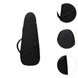 Maxbell Ukulele Bag Adjustable Shoulder Strap Ukulele Storage Pouch for Concert Tour black