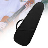 Maxbell Ukulele Bag Adjustable Shoulder Strap Ukulele Storage Pouch for Concert Tour black
