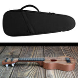 Maxbell Ukulele Bag Adjustable Shoulder Strap Ukulele Storage Pouch for Concert Tour black