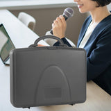 Maxbell Cordless Microphone Case Multipurpose Portable Storage Box Mic Carrying Case Small Case with Foam