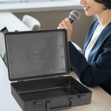 Maxbell Cordless Microphone Case Multipurpose Portable Storage Box Mic Carrying Case Large Empty Case
