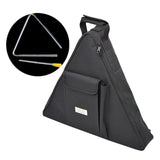Maxbell Triangle Percussion Instrument Storage Bag Zipper Storage Handbag for Travel