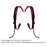Maxbell Accordion Straps 1 Pair Comfort Playing Musical Instrument Accessories Thick red