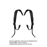 Maxbell Accordion Straps 1 Pair Comfort Playing Musical Instrument Accessories Thick black