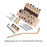 Maxbell Guitar Tremolo Bridge Maintenance Electric Guitar Replacement Tremolo System gold