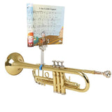 Maxbell Trumpet Sheet Music Clip Metal Trumpet Lyre Sheet Music Holder for Beginners
