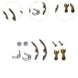 Maxbell Instrument Trumpet Water Key Set Small Fitting Trumpet for Repairing Trumpet