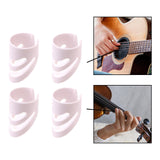 Maxbell 4 Pieces Guitar Finger Picks Guitar Finger Caps for Electric Guitar Mandolin