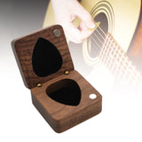 Wooden Guitar Pick Box Guitar Pick Organizer for Music Lovers Boyfriend Gift empty box