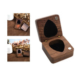 Wooden Guitar Pick Box Guitar Pick Organizer for Music Lovers Boyfriend Gift empty box