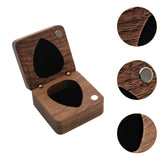 Wooden Guitar Pick Box Guitar Pick Organizer for Music Lovers Boyfriend Gift empty box