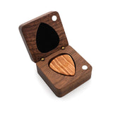 Wooden Guitar Pick Box Guitar Pick Organizer for Music Lovers Boyfriend Gift empty box