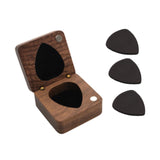 Wooden Guitar Pick Box Guitar Pick Organizer for Music Lovers Boyfriend Gift box black picks