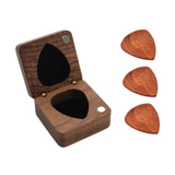 Wooden Guitar Pick Box Guitar Pick Organizer for Music Lovers Boyfriend Gift box red picks