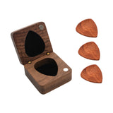 Wooden Guitar Pick Box Guitar Pick Organizer for Music Lovers Boyfriend Gift box red picks