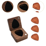 Wooden Guitar Pick Box Guitar Pick Organizer for Music Lovers Boyfriend Gift box red picks