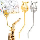 Maxbell Saxophone Sheet Music Clip Instrument Holder Fixing Bracket Trumpet Replaces Gold