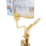Maxbell Saxophone Sheet Music Clip Stand Instrument Holder Portable Music Sheet Clip
