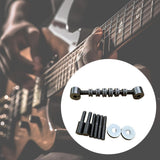 Maxbell Guitar Roller Saddle Bridge Instrument Accessories with Screws Guitar Bridge