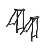 Maxbell 2x Wood Guzheng Stand Instrument Accessory Chinese Musical Instruments Stand