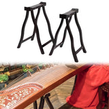 Maxbell 2x Wood Guzheng Stand Instrument Accessory Chinese Musical Instruments Stand