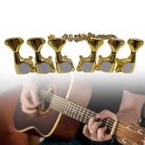 Maxbell 6x Guitar String Tuner Pegs Enclosed Tuner Head for Folk and Acoustic Guitar