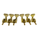 Maxbell 6x Guitar String Tuner Pegs Enclosed Tuner Head for Folk and Acoustic Guitar