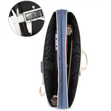 Maxbell Erhu Bag Adjustable Multifunctional Erhu Carry Case Bag for Erhu Show Travel Blue