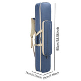 Maxbell Erhu Bag Adjustable Multifunctional Erhu Carry Case Bag for Erhu Show Travel Blue