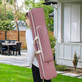 Maxbell Erhu Bag Adjustable Multifunctional Erhu Carry Case Bag for Erhu Show Travel Pink