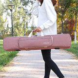 Maxbell Erhu Bag Adjustable Multifunctional Erhu Carry Case Bag for Erhu Show Travel Pink