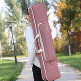 Maxbell Erhu Bag Adjustable Multifunctional Erhu Carry Case Bag for Erhu Show Travel Pink