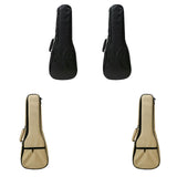 Maxbell Ukulele Bag Portable Storage Pocket for Concert Tuning Clips Music Textbooks black 65cmx24cmx6cm