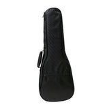 Maxbell Ukulele Bag Portable Storage Pocket for Concert Tuning Clips Music Textbooks black 65cmx24cmx6cm