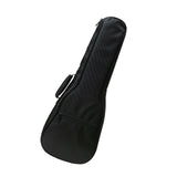 Maxbell Ukulele Bag Portable Storage Pocket for Concert Tuning Clips Music Textbooks black 65cmx24cmx6cm