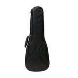 Maxbell Ukulele Bag Portable Storage Pocket for Concert Tuning Clips Music Textbooks black 71cmx28cmx6cm