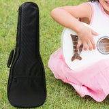 Maxbell Ukulele Bag Portable Storage Pocket for Concert Tuning Clips Music Textbooks black 71cmx28cmx6cm