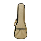 Maxbell Ukulele Bag Portable Storage Pocket for Concert Tuning Clips Music Textbooks Khaki 65cmx24cmx6cm