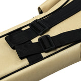 Maxbell Ukulele Bag Portable Storage Pocket for Concert Tuning Clips Music Textbooks Khaki 71cmx28cmx6cm