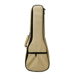 Maxbell Ukulele Bag Portable Storage Pocket for Concert Tuning Clips Music Textbooks Khaki 71cmx28cmx6cm