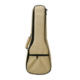 Maxbell Ukulele Bag Portable Storage Pocket for Concert Tuning Clips Music Textbooks Khaki 71cmx28cmx6cm